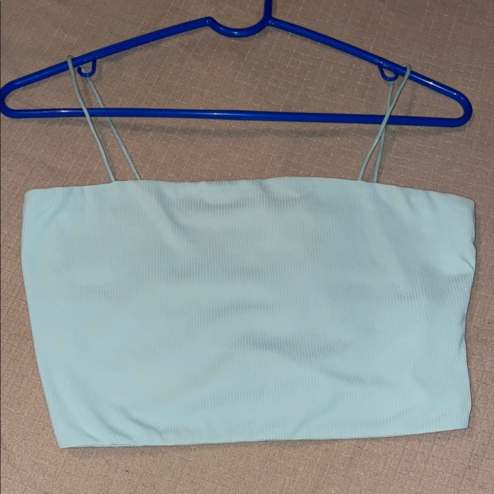 Mint Green Women's Cami Crop Top
